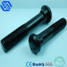 Round Head High Strength Black Zinc Plated Rail Bolt